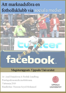 Att Marknadsföra En Fotbollsklubb Via Sociala Medier | 1. Introduktion 1