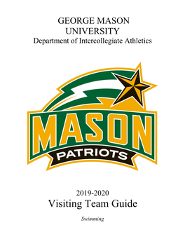 GEORGE MASON UNIVERSITY Department of Intercollegiate Athletics