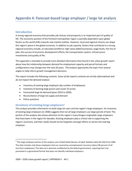 Appendix 4 Large Employer/Large Lot Analysis