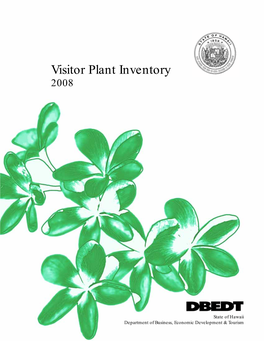 2008 Visitor Plant Inventory Report