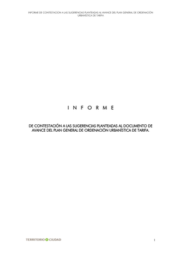 Informe Definitivo Sugerencias Avance Tarifa