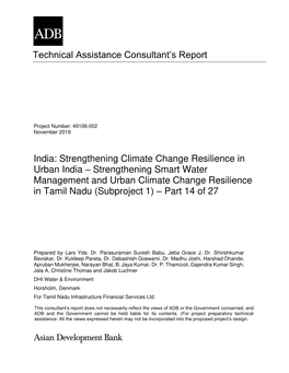 Strengthening Climate Change Resilience in Urban India