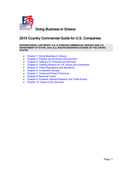 Doing Business in Greece