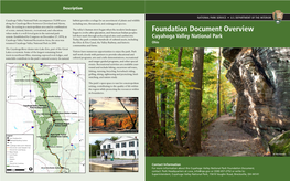 Foundation Document Overview, Cuyahoga