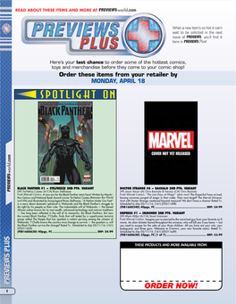 PREVIEWS Plus!