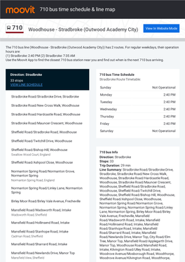 710 Bus Time Schedule & Line Route