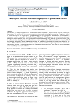 Investigation on Effects of Steel Surface Properties on Galvanization Behavior