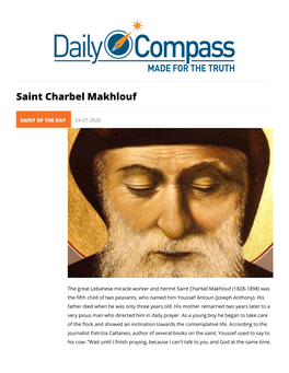 Saint Charbel Makhlouf