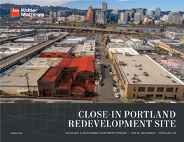 Close-In Portland Redevelopment Site
