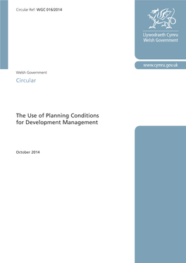 The Use of Planning Conditions for Development Management Circular