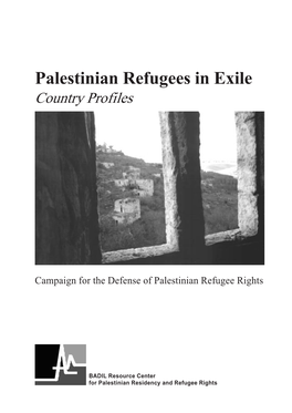 Palestinian Refugees in Exile Country Profiles