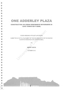 O E ADDERLEY PLAZA