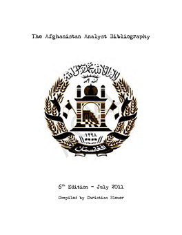 The Afghanistan Analyst Bibliography