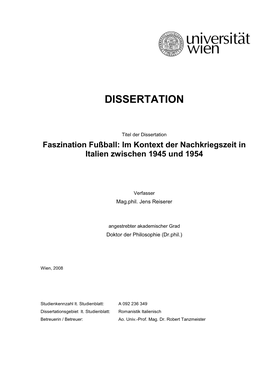 A Dissertation Fußball Und Film2207