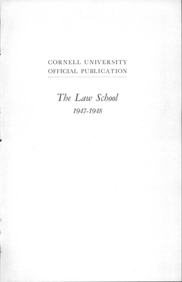 The Taw School 1947-1948 MYRON TAYLOR HALL: Gift of Myron C