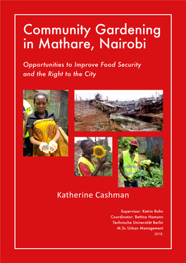 Community Gardening in Mathare, Nairobi