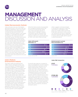 Management Discussion and Analysis