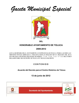 Honorable Ayuntamiento De Toluca 2009-2012