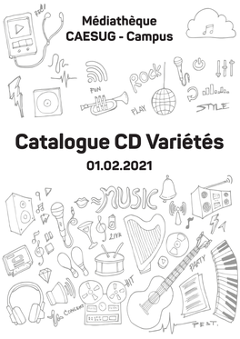 Catalogue CD Variétés 01.02.2021 Catalogue CD Variétés