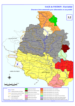 SAGE De L'oudon - Etat Initial Structures Intercommunales Pour Alimentation En Eau Potable