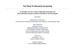 The Road to Wearable Computing