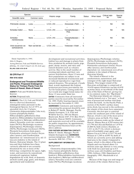 Federal Register / Vol. 60, No. 185 / Monday, September 25, 1995 / Proposed Rules 49377