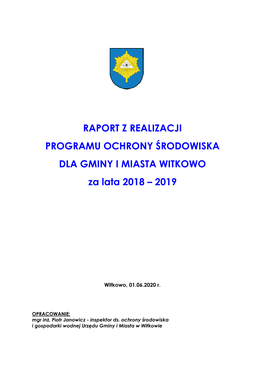 Raport Z Realizacji POŚ 2018-2019