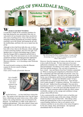 Swaledale Museum Newsletter 18 Autumn 2014 Draft