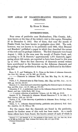 New Areas of Diamond-Bearing Peridotite in Arkansas