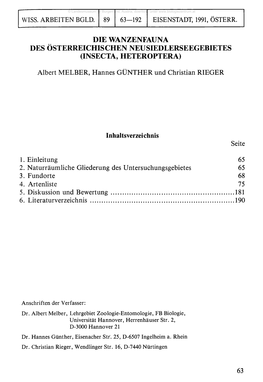 Wiss. Arbeiten Bgld. 89 63-192 Eisenstadt, 1991, Österr