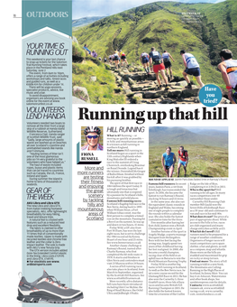The Salomon Trail Running Festival, Which Takes Place in the Pentland Hills Next Saturday, June 2