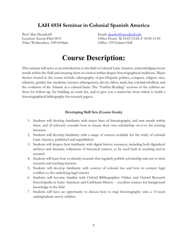 Course Description