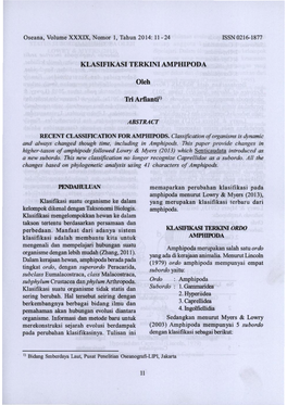 Klasifikasi Terkini Amphipoda