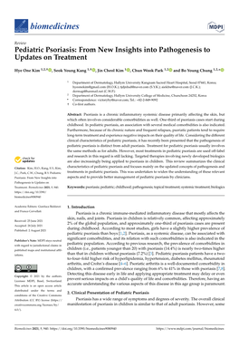 Pediatric Psoriasis: from New Insights Into Pathogenesis to Updates on Treatment