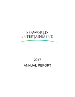 Seaworld Entertainment, Inc. 2017 Annual Report