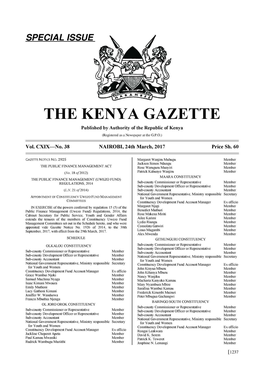 The Kenya Gazette