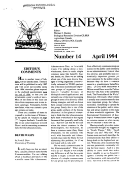 Ichnews 14, April 1994