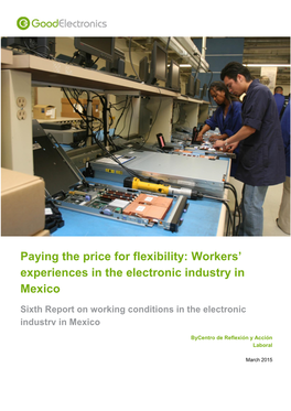 Workers' Experiences in the Electronic Industry in Mexico