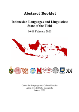 Abstract Booklet Indonesian Languages And