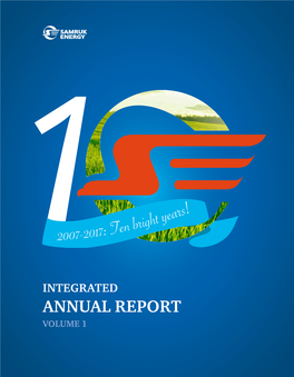 ANNUAL REPORT VOLUME 1 “Ekibastuz SDPP-2 Plant” JSC