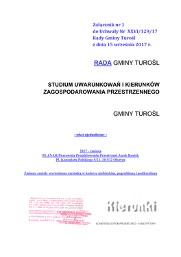 Rada Gminy Turośl Gminy Turośl