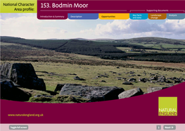 153. Bodmin Moor Area Profile: Supporting Documents