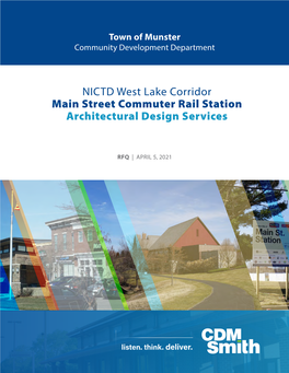 NICTD West Lake Corridor Main Street Commuter Rail Station Architectural Design Services