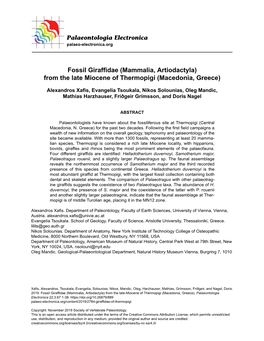From the Late Miocene of Thermopigi (Macedonia, Greece)