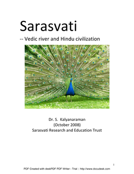 Sarasvati Vedic River and Hindu Civilization.Pdf