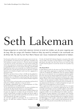 Seth Lakeman, Nfs