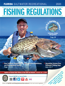 Florida Saltwater Recreational 2020 Fishing Regulations
