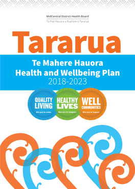 Health and Wellbeing Plan Te Mahere Hauora