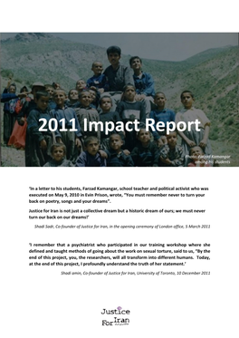 2011 Impact Report Justice for Iran