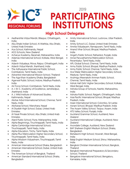 Participating Institutions